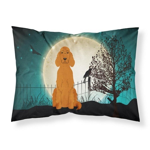 Micasa Halloween Scary Irish Setter Fabric Standard Pillowcase, 20.5 x 0.25 x 30 in. MI222618 - main
